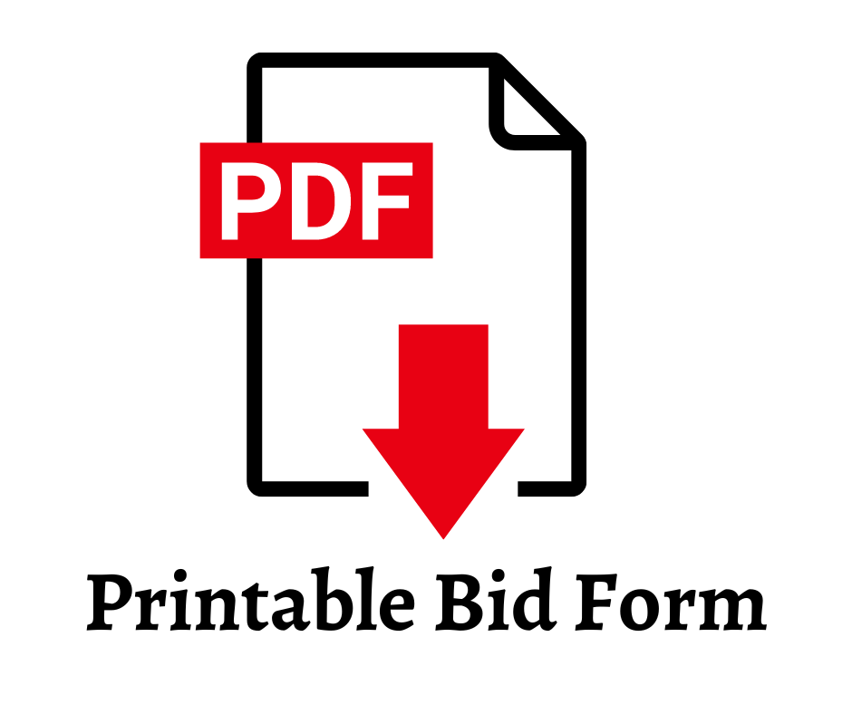 Printable Bid Form