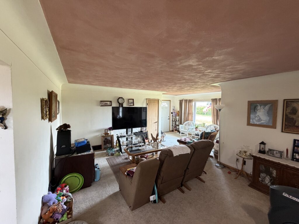 Living room, McDonald Farm, 272 acres, Wapello County, Iowa