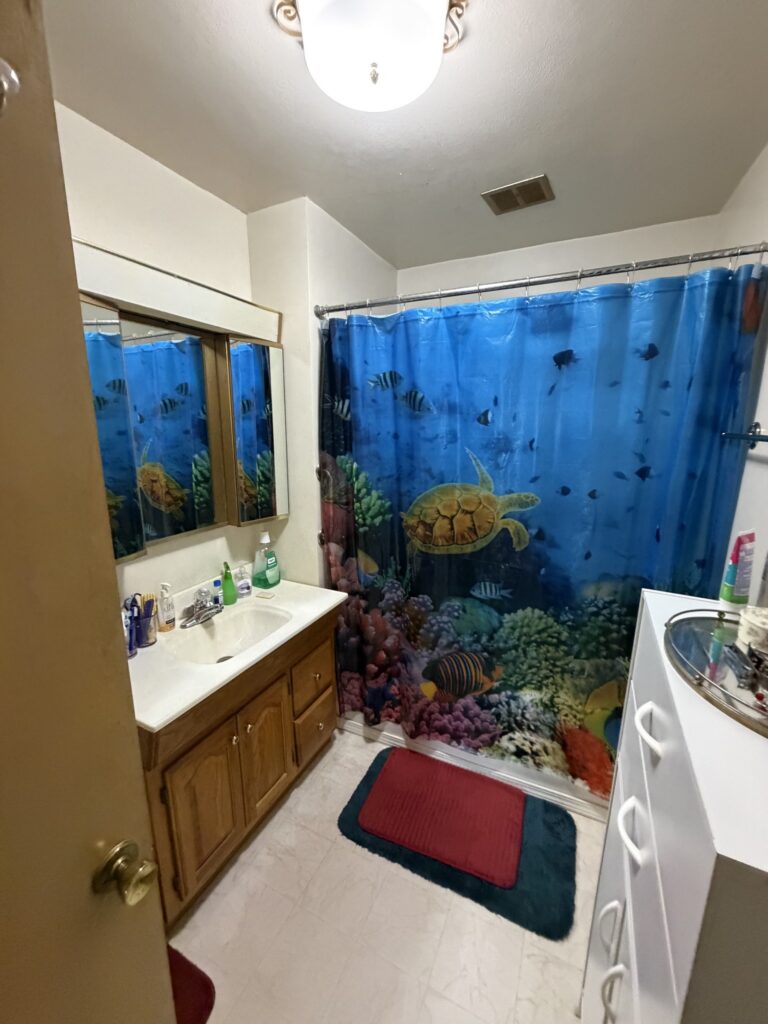 Bathroom, McDonald Farm, 272 acres, Wapello County, Iowa