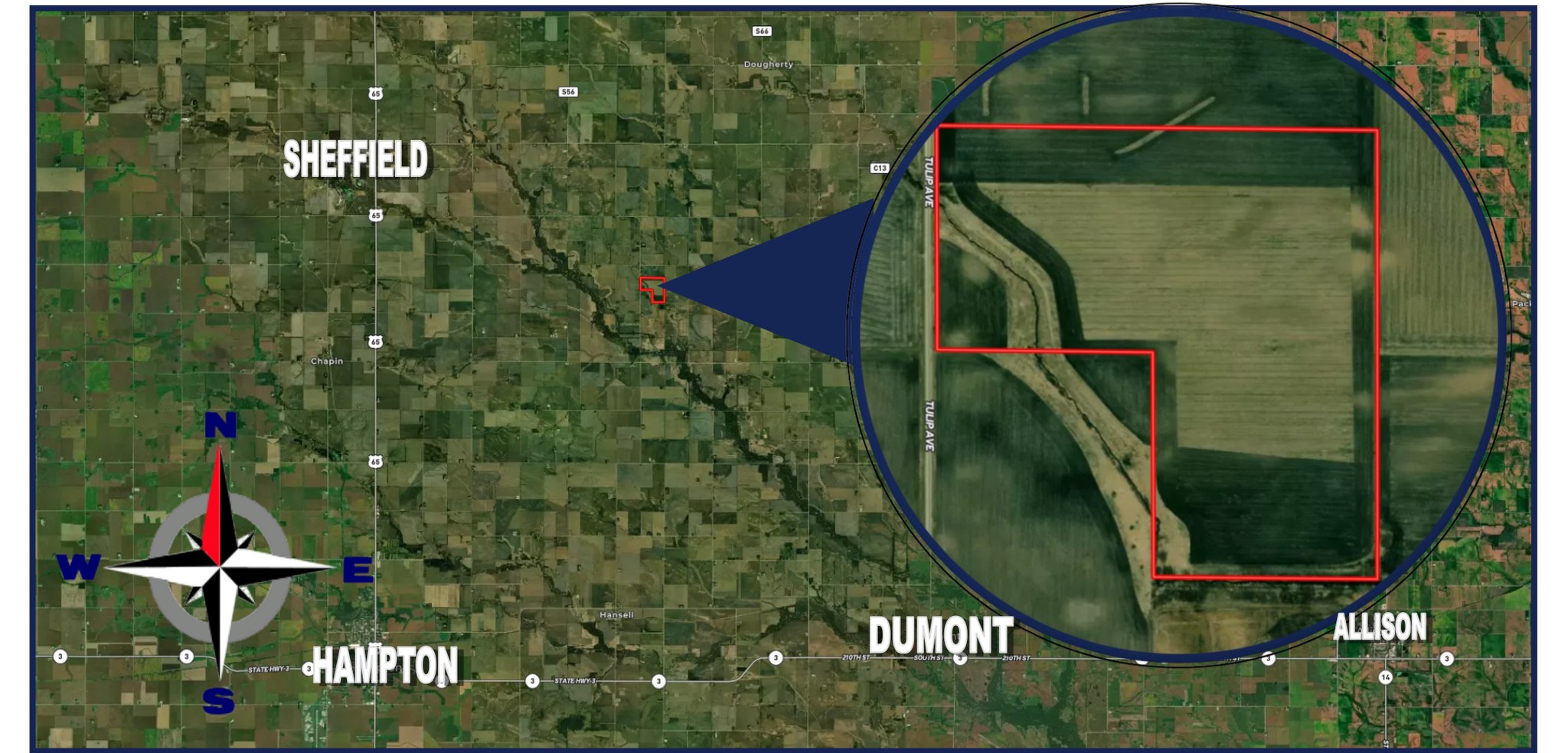 Franklin County, Iowa location map