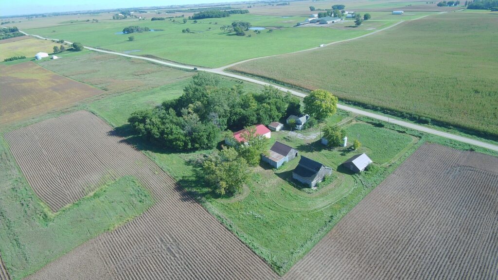 View from the southwest corner looking northeast